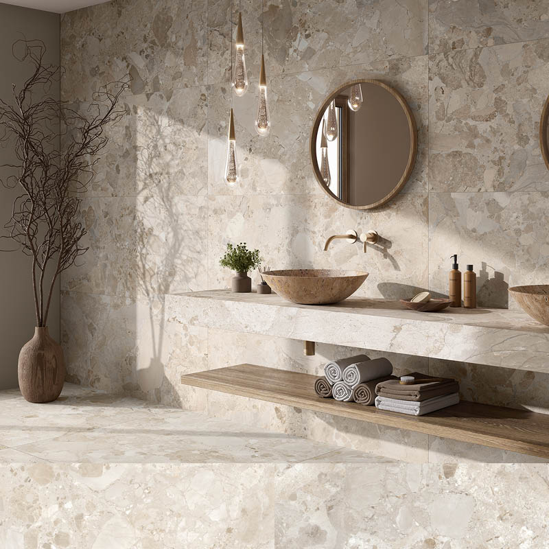 Dozza Stone Cream 24x24