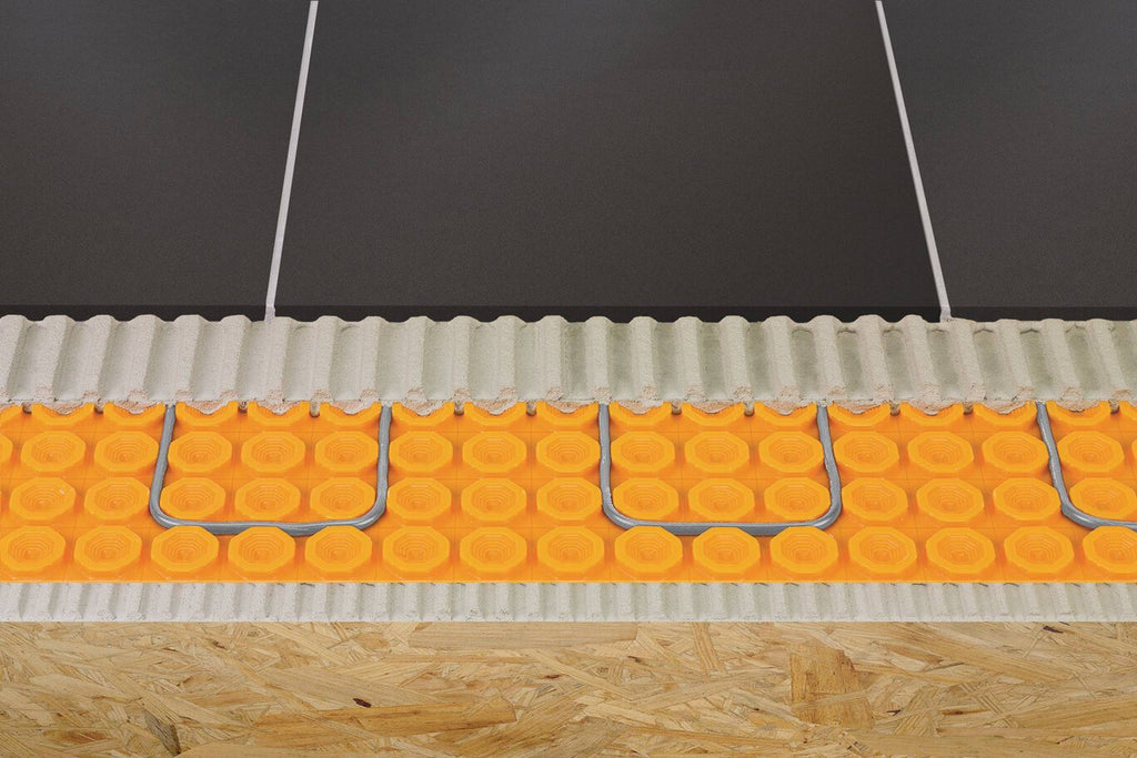Schluter DITRA-HEAT Membrane de désolidarisation en feuille pour plancher chauffant 2' 7-3/8" x 3' 2-5/8" - 5.5 mm (8.4 pi²)