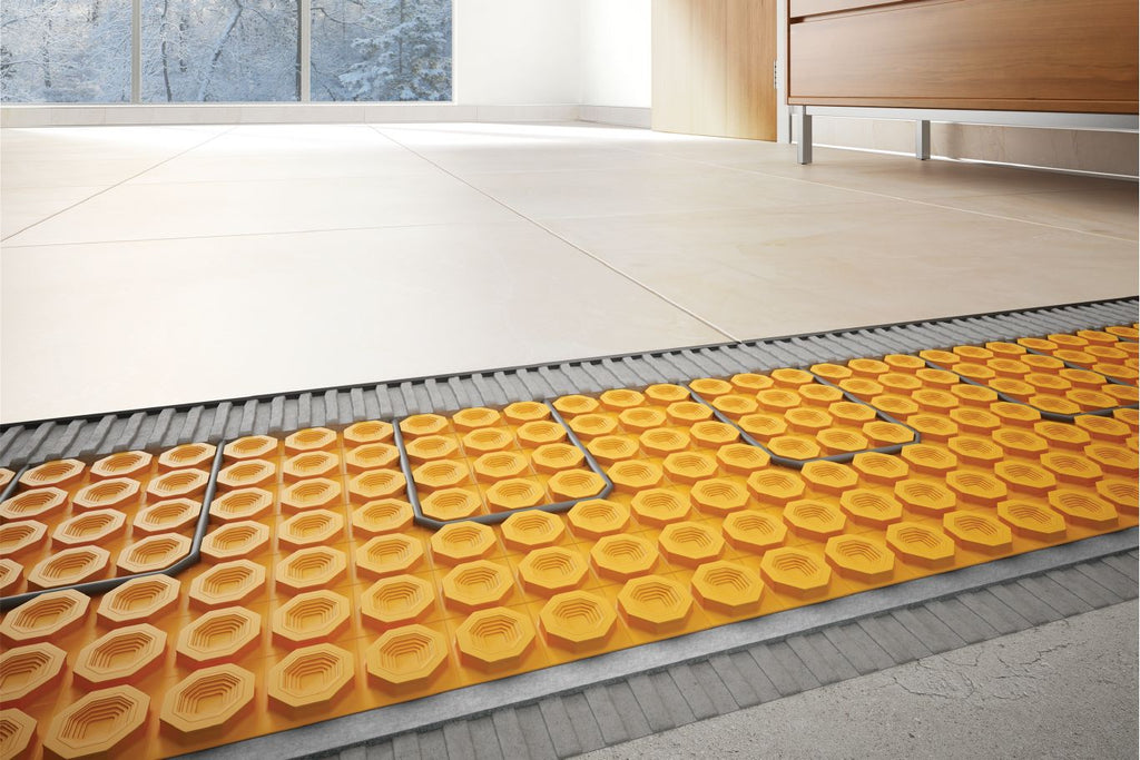 Schluter DITRA-HEAT-DUO Membrane de désolidarisation avec rupture thermique en feuille pour plancher chauffant 2' 7-3/8" x 3' 2-5/8" - 8 mm (8.4 pi²)